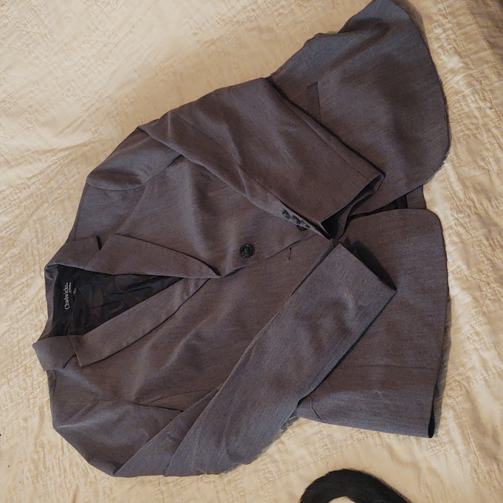 Chadwicks suit jacket 18 T gray